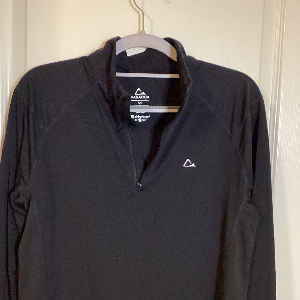 Paradox Women's Long Sleeve Lightweight Base Layer Merino Wool Blend 1/4 Zip SP